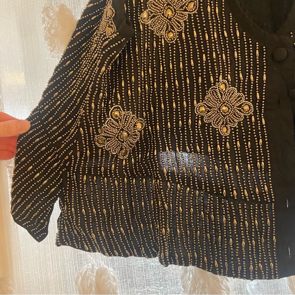 Free People Black Beaded Vest - Picture 7 of 8